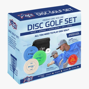 Ace BaseGrip Disc Golf Set with bag ACE Line - Light Weight